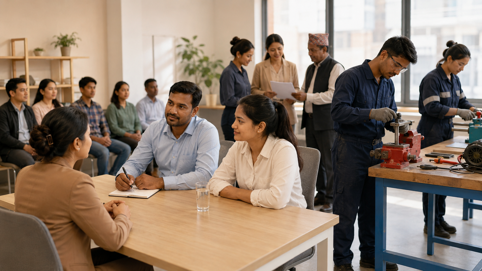 Ethical recruitment interview and trade assessment